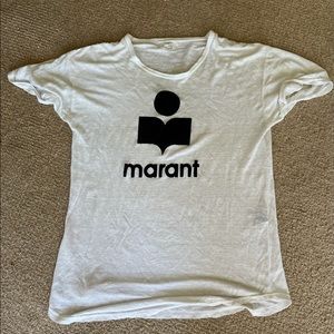 Isabel Marant Etoile Iron on Logo T-shirt